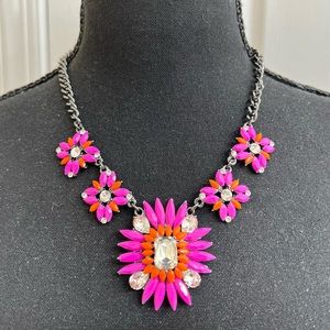 Amrita Singh Princess Joan necklace Orange and Fuchsia